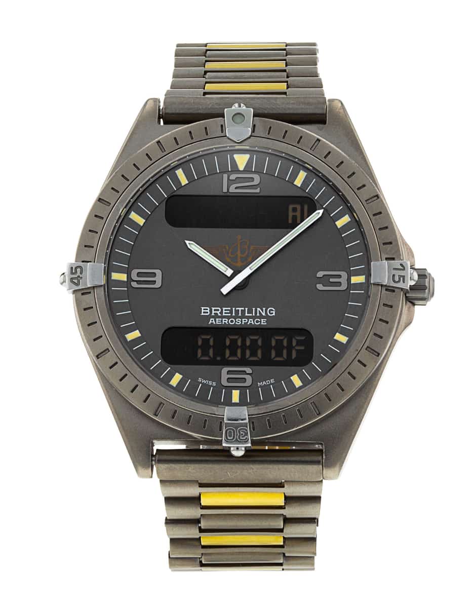 Breitling Aerospace Grey Baton Dial Bracelet Strap